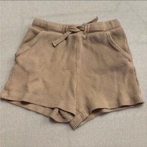 H&M Tan Waffle Knit Shorts